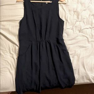 Navy blue shift dress